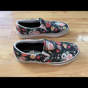 Van’s Women’s Floral Slip-ons